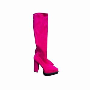 Women's Platform knee high Boots - Chunky Heel, Knee High, Size Womens 6.5